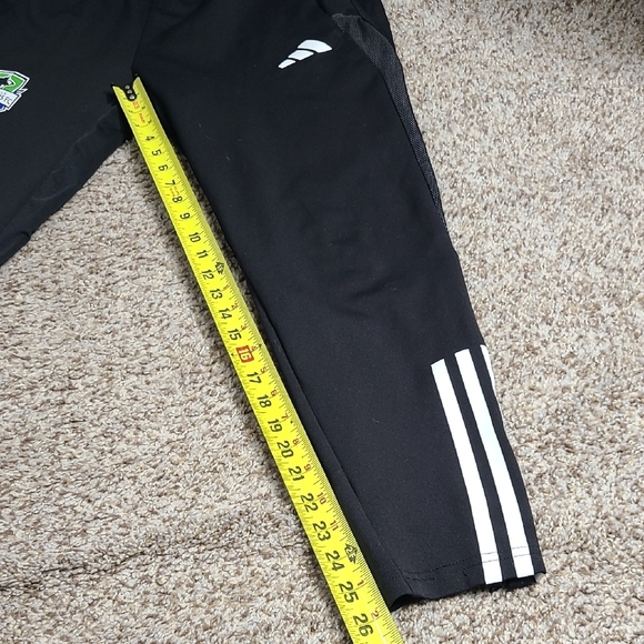 Adidas Black Sweatpants with Tapered Leg and Elastic Waistband - Picture 7 of 12